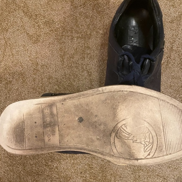 Versace Collection Sneakers Shoe Size 39/7.5 US Leather Trainer Medusa Designer - Picture 2 of 7